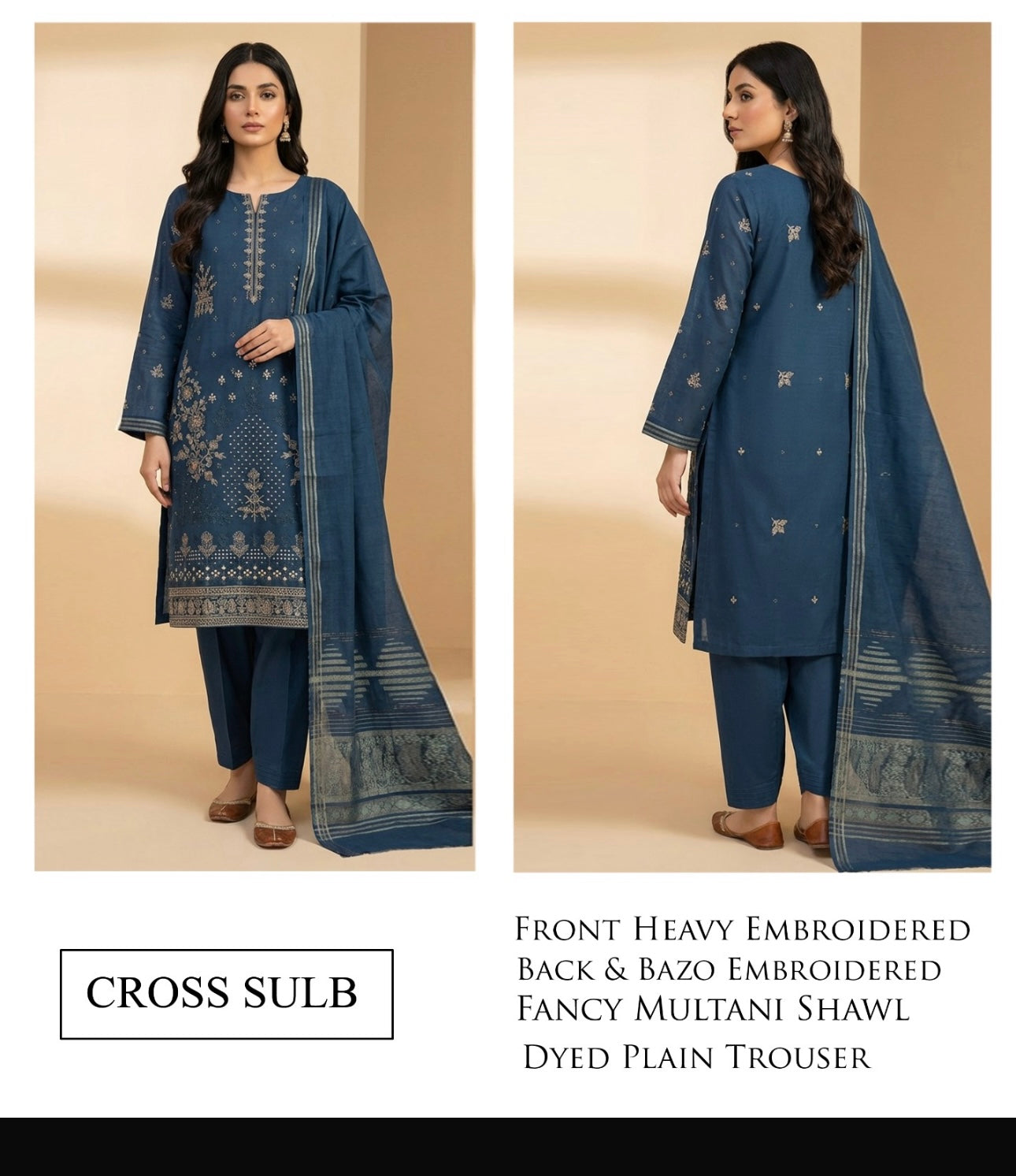 Embroidered Lawn 3pc
