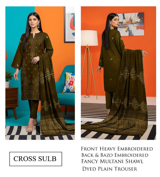 Embroidered Lawn 3pc