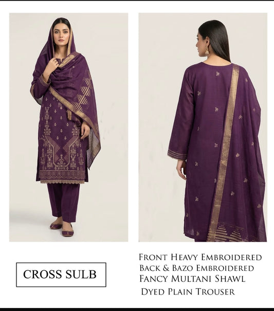 Embroidered Lawn 3pc