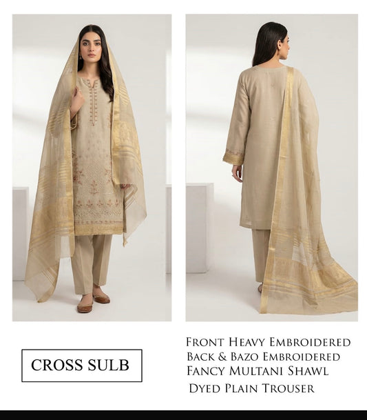 Embroidered Lawn 3pc