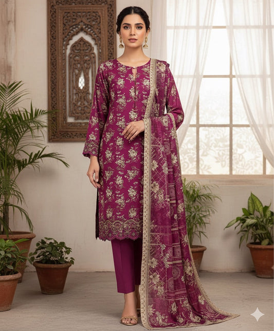 Tehzeeb Lawn 3pc