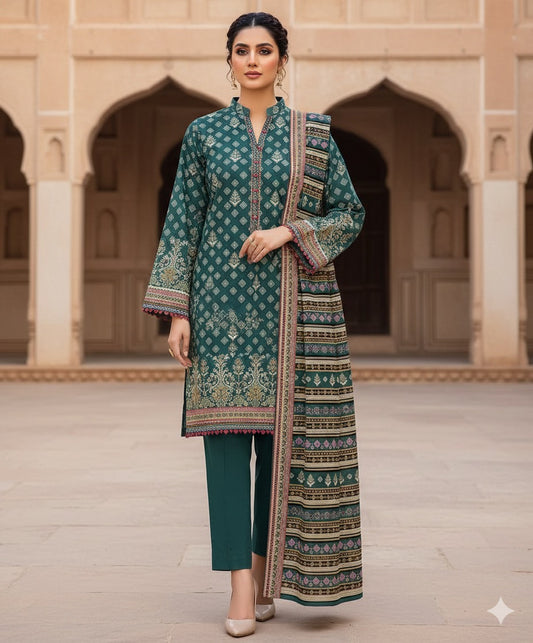 Tehzeeb Lawn 3pc